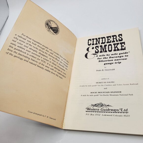 Cinders & Smoke Guide to Durango - Silverton Narrow Gauge Trip By Osterwald - Picture 6 of 10